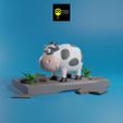 bO_RENDER_4.jpg Cute Cow- Ready for 3D Print