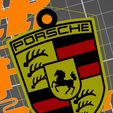 Porsche_MC.jpg Car Keychain Multicolor