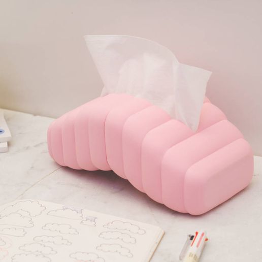 Puffy Tissue Box - with hidden lift switch.