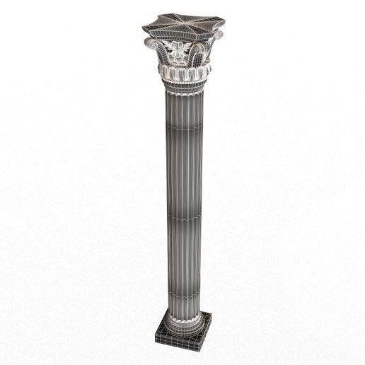 Wireframe-High-Column-Capital-01003-2.jpg Column Capital 01003