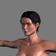 1.jpg Animated Naked woman-Rigged 3d game character Low-poly 3D model