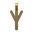 Algiz-viking-runes-alphabet-pendant-bail-01.jpg Algiz viking runes initials alphabet pendant charm bail 3D print model