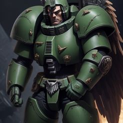 DreamShaper_v7_Dark_Angel_Space_Marine_Captain_with_green_armo_2.jpg Fichier STL Le vieux capitaine vert du passé・Idée pour impression 3D à télécharger