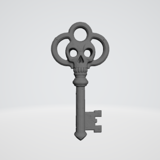 Skull Skeleton Key – Gothic Fantasy Decorative Key