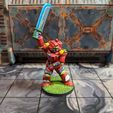 SwordAloft.jpg 28mm Supportless Space Soldier Squad - 8 Poses