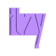 Itzy Logo.STL Itzy Logo Standee