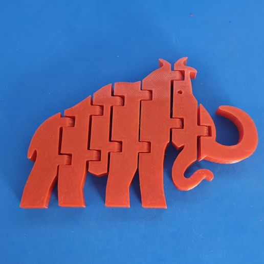 F2.jpg Download free STL file Flexi Mammoth • 3D printable design, dancingchicken