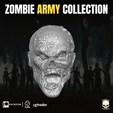 13.png Zombie Army Head Collection For Action Figures