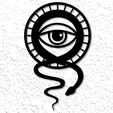 project_20230222_2206182-01.png ouroboros style snake eye wall art ancient symbol