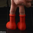 IMG_2938.jpg STL file Mini Big Red Boots・3D printing idea to download