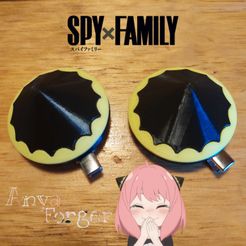 Portada.jpeg STL file Anya Forger Spy X Family Hair Clips・3D print object to download