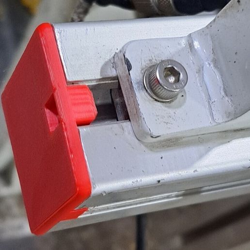 Bosch 40 mm Aluminum Profile End Caps – Pair