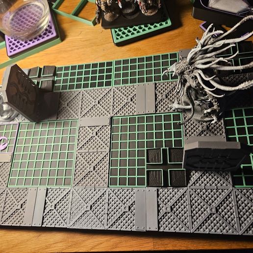 💎 9 Diamond Tiles For Derelict Space Ship Board Game・ STL File for 3D ...