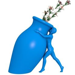 545422.jpg 3D-Datei Blumenvase , Frauenvase・3D-druckbares Modell zum Herunterladen