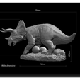 Model-dimensions.png Triceratops and egg