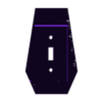 CoffinWallPlateSingle.stl Coffin ligth switch cover