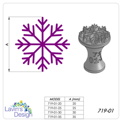 Snowflake Stamp I Pottery Stamp Set I Polymer Clay Stamp I