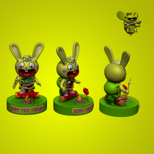 🌳 Fliqpy - Cuddles -Amigos da árvore felizes・Arquivo 3D para ・Cults
