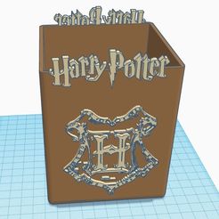 HARRY-POTTER-1.1.jpg Fichier STL Pot à Stylos HARRY POTTER// Pens Jar HARRY POTTER・Modèle imprimable en 3D à télécharger