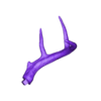 Horn_2.stl suporte de parede com cabeça de veado