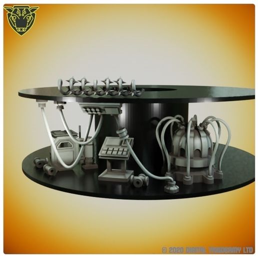 Spool Tower Greebles & Detail Accessories Pack STL - Sci-Fi Tabletop Terrain Upgrade  Spool Tower Greeblie Conversion STL Set - Modular Cable, Pipe & Console Detailing