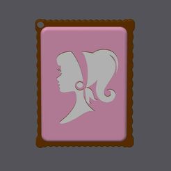 barbie-headband.jpg Archivo STL BARBIE SILHOUETTE COOKIE - Diadema・Modelo para descargar y imprimir en 3D