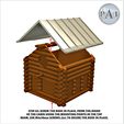 STEP-02.jpg STL file LOG CABIN BIRDHOUSE・3D print design to download