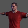 14.jpg Animated Sportsman-Rigged 3d game character Low-poly 3D model