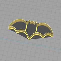 5.png STL file Bat - Cookie Cutter・3D printing model to download