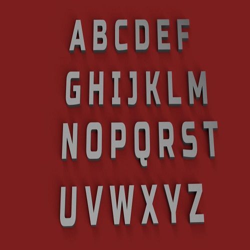 RENDER.jpg RUSSONE uppercase 3D letters STL file