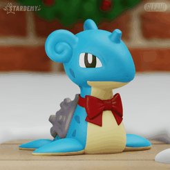 lapras01.png Lapras Christmas Chibi Ornament Christmas Pokemon