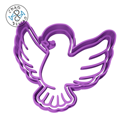 Peace-Pigeon_7cm_2pc_CP.png Peace Pigeon  - Cookie Cutter - Fondant - Polymer Clay