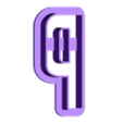 P_Ucase.stl heinrich - alphabet font - cookie cutter