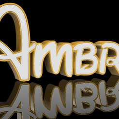 Ambre-v16.png OBJ-Datei Leuchtender Vorname Ambre herunterladen • Design zum 3D-Drucken, ValentinRichard
