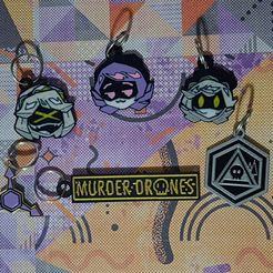 photo_4909447580300192751_y.jpg Collection of 8 Murder Drones keychains to print with Multimaterial