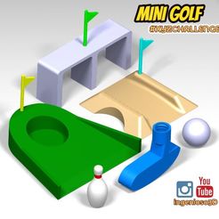 minigolfkit.jpg Free STL file Mini golf for fun and take a break・3D printer model to download