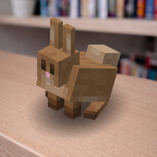 🐇 Minecraft Rabbit new model (remodel)・ STL File for 3D printing・Cults