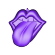 stl1.stl MOUTH TOUNGH FLOWER DESIGN PENDANT 3D PRINTABLE MODEL