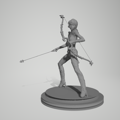 1.png STL-Datei hunter queen・Design für 3D-Drucker zum herunterladen