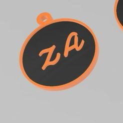 za.jpg LLAVERO INICIAL 2 LETRAS Z.A