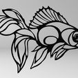 377.2.jpg Line art fish, wall art fish, fish decoration, beta fish