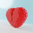 8bit2.png 8 bit heart 3D