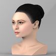 untitled.269.jpg Beautiful asian woman bust for full color 3D printing TYPE 10