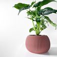 misprint-0033.jpg The Surno Planter Pot with Drainage | Tray & Stand Included | Modern and Unique Home Decor for Plants and Succulents  | STL File