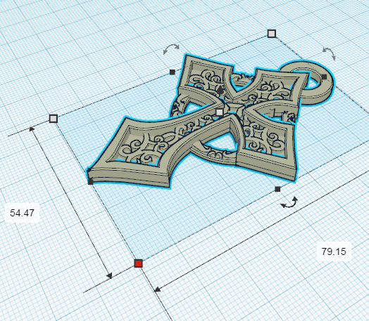1.png Fichier STL gratuit Pendentif Croix celtique・Objet imprimable en 3D à télécharger, oasisk
