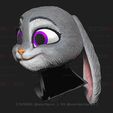 02.jpg Zootopia 2 - Judy Hopps Head Wearable - Bunny/Rabbit Halloween Cosplay