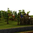 11.jpg MIDDLE AGES MEDIEVAL PEASANT FIELD TOWN TREES HOUSE TERRAIN 3D MODEL