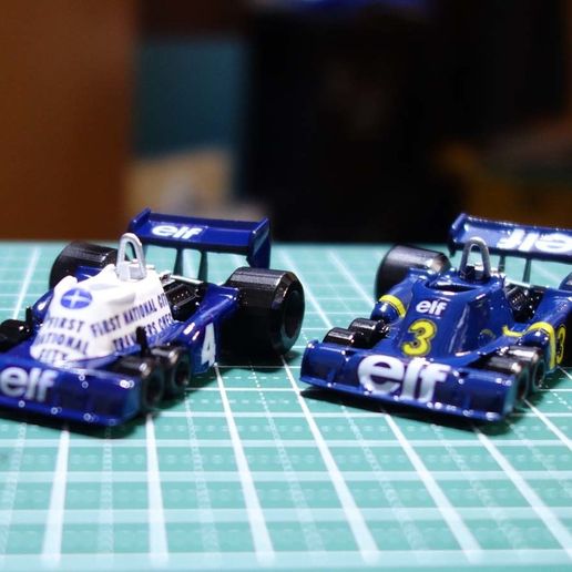 🚗 Deformed F1 car of Tyrrell P34 1977 Monaco GP.・Free STL