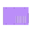 TapaCajón.stl Connection box for audio amplifier.
