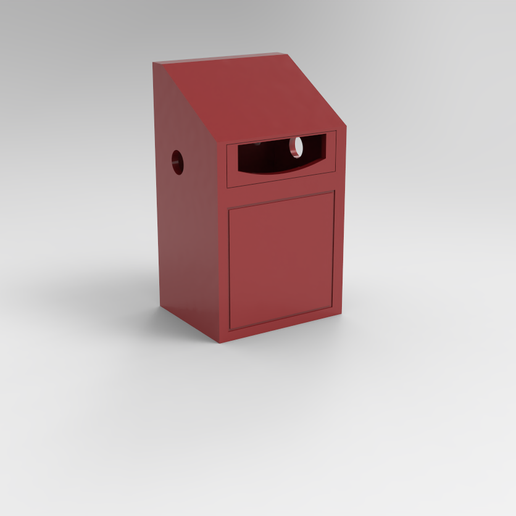 Trash bin for diorama